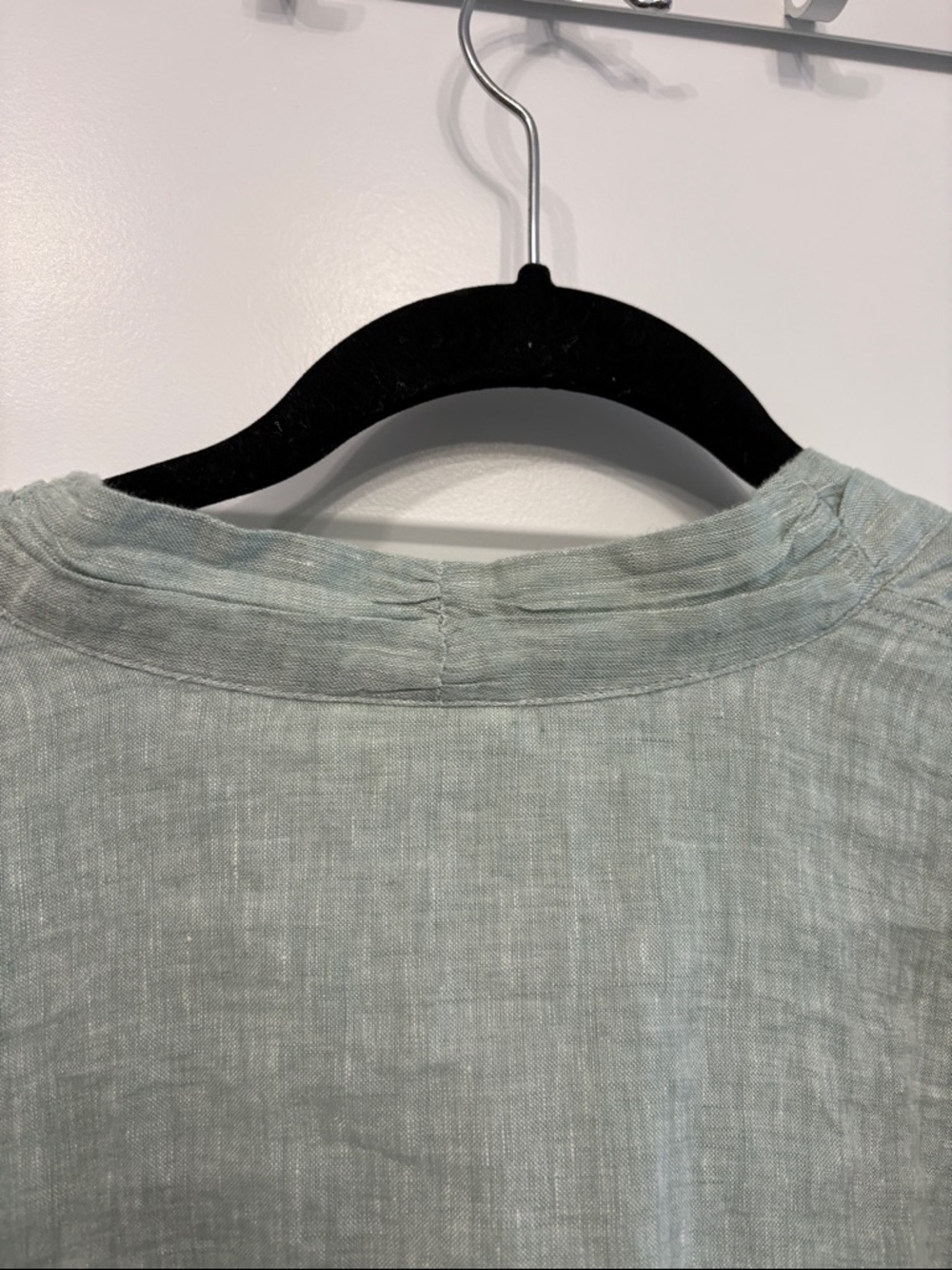 J. Jill  Pure Jill Light Sage Green 100% Linen Tunic - Picture 8 of 10